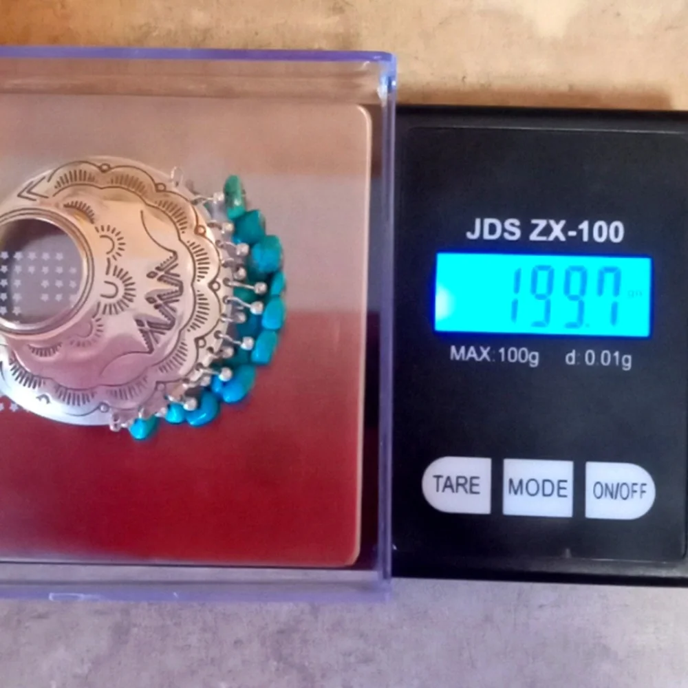 CAROLYN POLLACK STERLING SILVER AND TURQUOISE NECKLACE - Picture 11 of 11